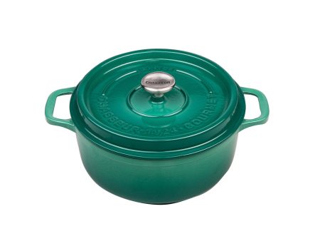 Chasseur Gourmet Round French Oven 24cm 4l - Jade For Sale