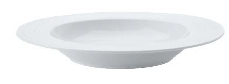 M&w White Basics Diamond Rim Soup Bowl 22.5cm Online