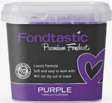 Fondtastic Premium Fondant - Purple 1kg Hot on Sale