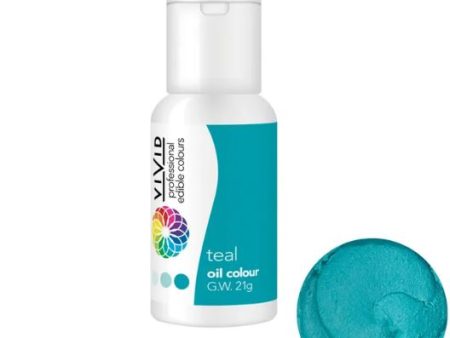 Vivid Teal Oil Colour Hot on Sale