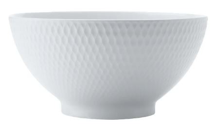 M&w White Basics Diamond Noodle Bowl 18cm Online Sale