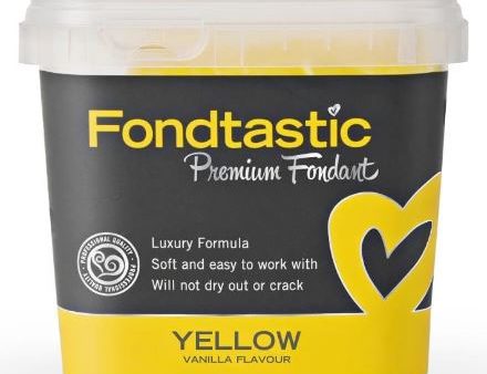 Fondatstic Premium Fondant - Yellow 1kg Fashion