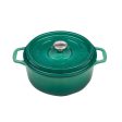 Chasseur Gourmet Round French Oven 28cm 6.1l - Jade Hot on Sale