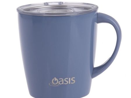 Oasis Stainless Steel Double Wall Insulated  mojo Mug  350ml - Dusk Blue Online Sale