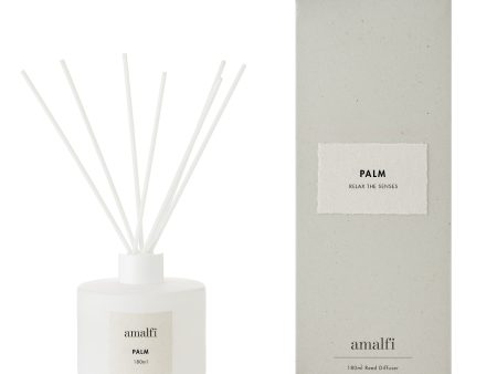 Amalfi Palm Scented Diffuser 180ml White 8x8x8.5cm on Sale