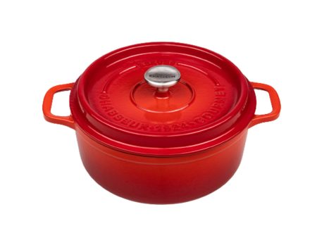 Chasseur Gourmet Round French Oven 28cm 6l - Crimson Online Sale