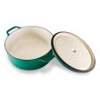 Chasseur Gourmet Round French Oven 28cm 6.1l - Jade Hot on Sale