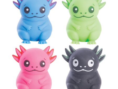 Discovery Zone Squishy Axolotl 4 Assorted Colors - 5.1x4.7x4.8cm on Sale