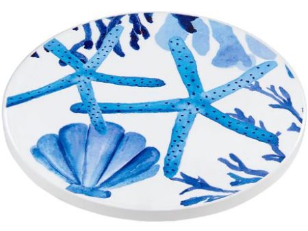 Maxwell & Williams Blue Coral - Sea Life Ceramic Round Coaster 10cm For Discount